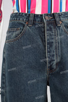 Blue baggy denim jeans