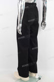 Black straight jeans men