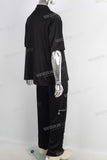 Digital print patchwork rhinestone t shirt and cargo pants
