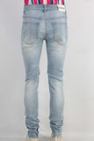 Blue skinny denim jeans