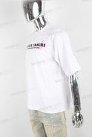 White large digital print T shirt men