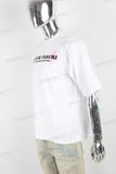 White large digital print T shirt men