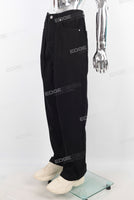 Black straight jeans men