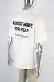 White slim fit embroider t shirt
