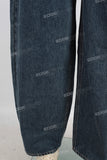 Blue baggy denim jeans