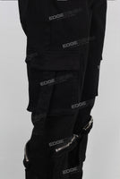 black cargo jeans men