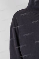 Dark blue heavyweight zip up hoodie jacket
