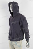 Dark blue heavyweight zip up hoodie jacket