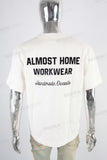 White slim fit embroider t shirt