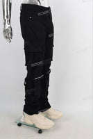 black cargo jeans men