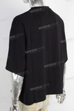 Black digital print oversize t shirt