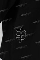Black heavyweight digital print t shirt