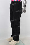 Black cargo slim fit pants
