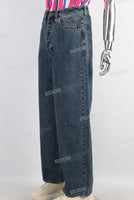 Blue baggy denim jeans