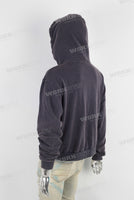 Dark blue heavyweight zip up hoodie jacket