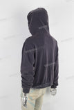 Dark blue heavyweight zip up hoodie jacket