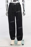 Black straight jeans men