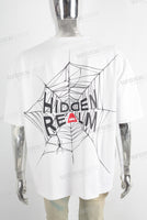 White oversize digital print t shirt