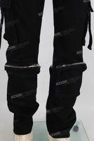 black cargo jeans men