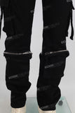 black cargo jeans men