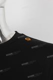 Black Slim Fit Panel Regular T Shirt Men