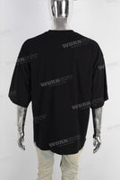 Black oversize screen printing t shirt Men