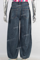Blue baggy denim jeans