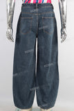 Blue baggy denim jeans