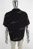 Black Blouse Plaid Golf Polo Shirt Men