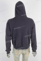 Dark blue heavyweight zip up hoodie jacket