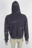 Dark blue heavyweight zip up hoodie jacket