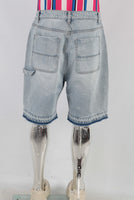 Digital print boot cut shorts