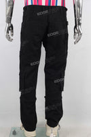 Black cargo slim fit pants