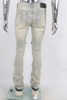 Acid washed Cargo Skinny Jeans Men