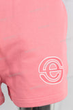 Pink digital print shorts