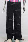 Black cargo baggy pants