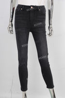 Black denim jeans women