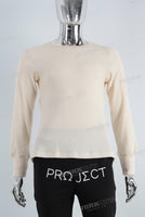 Yellow mesh long sleeve shirt