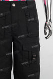 Black cargo baggy pants