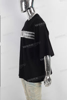 Black oversize screen printing t shirt Men