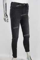 Black denim jeans women