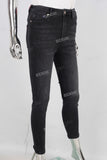 Black denim jeans women