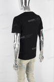 Black Sequin Slim regular T shirt men
