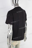 Black digital print t shirt