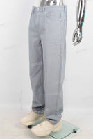 Blue baggy straight jeans men