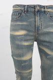 Blue vintage skinny jeans men
