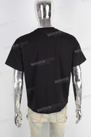 Black digital print t shirt