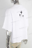 White digital print t shirt