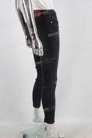 Black denim jeans women