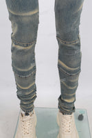 Blue vintage skinny jeans men